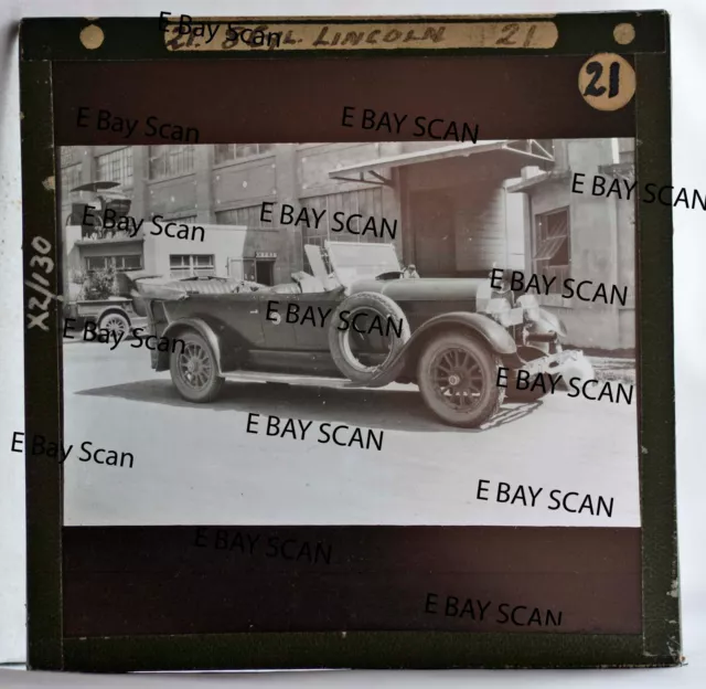 LGOC (London Transport) 8 Cyl Lincoln Car USA 1 x B&W Lantern Slide 1930's