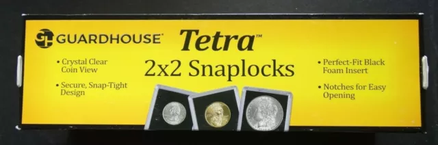 25 Guardhouse 2x2 Tetra Snaplocks Penny Cent 19mm Coin Capsules Holders