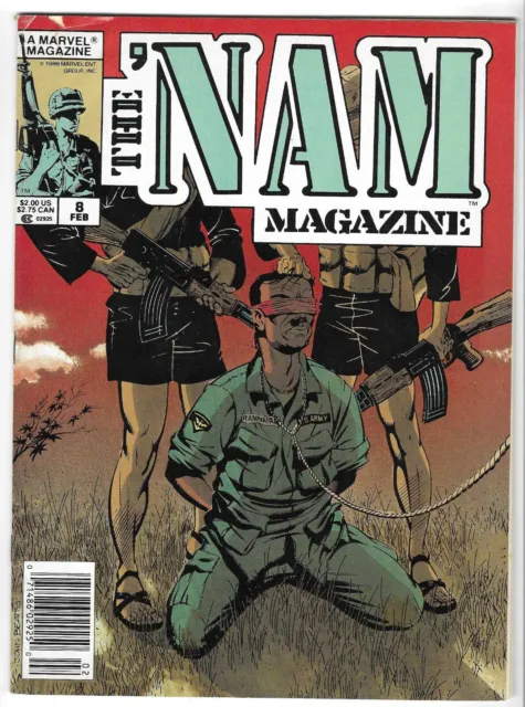 NAM MAGAZINE #8 ---VIETNAM WAR! MICHAEL GOLDEN! HI-GRADE! Marvel! 1989! VF/NM