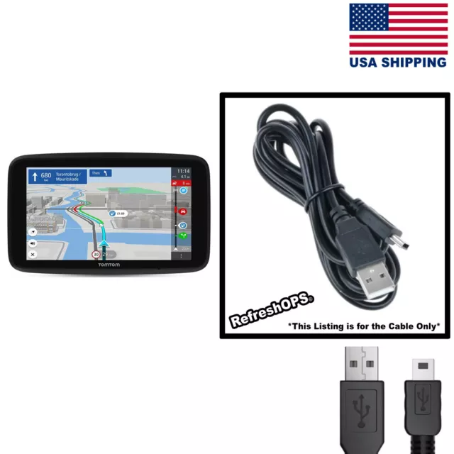 TomTom Car Sat Nav GO Portable Navigator GPS USB Cable Transfer Cord Replacement