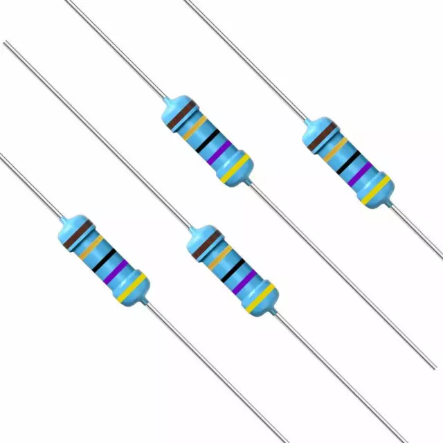 20 PCS 1/2 w(0.5 watt) 1% metal film resistors Over 200 Various Value YOU CHOOSE