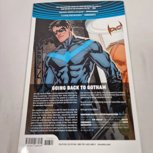 Nightwing Vol. 1: Better Than Batman (Rebirth) by Tim Seeley FIRST PRINTING PB 3