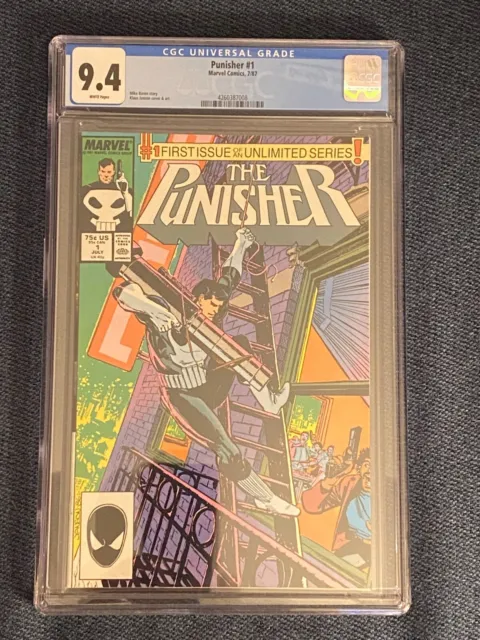 PUNISHER #1 - CGC 9.4 -Marvel 1987  - KEY - 1st Ongoing Series - Frank Castle