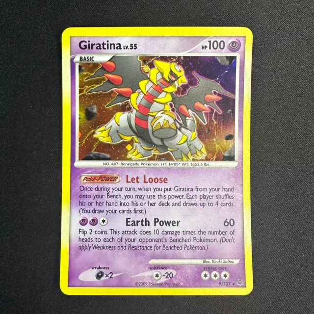 2009 POKEMON Card GIRATINA 27/127 PLATINUM- RARE Nonholo - NM/MINT