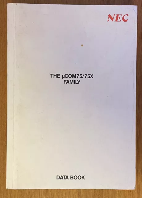 NEC uCom75 / 75X Family Microcomputer Data Book