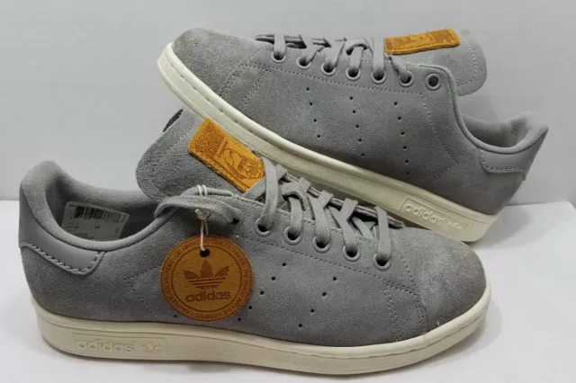Adidas stan sales smith grey suede
