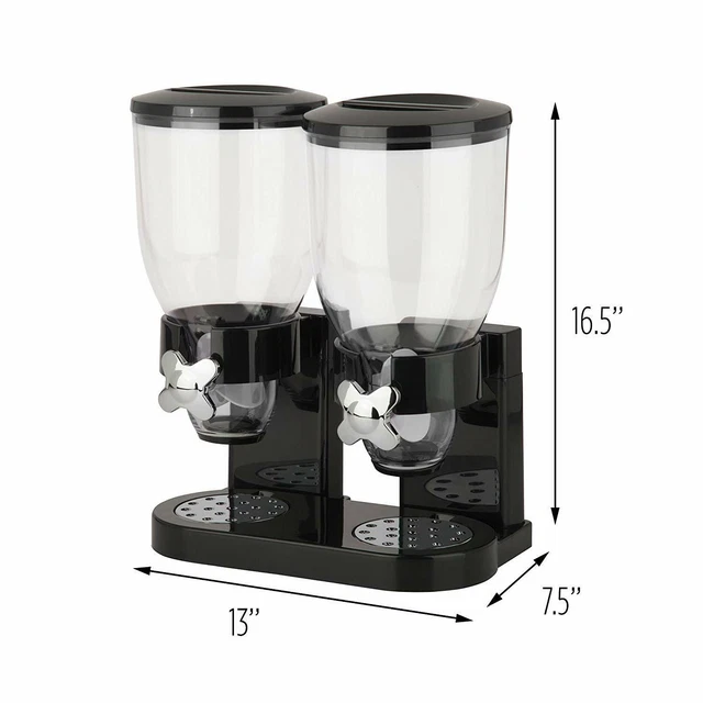 Contenedor de almacenamiento de cocina dispensador de alimentos doble frasco