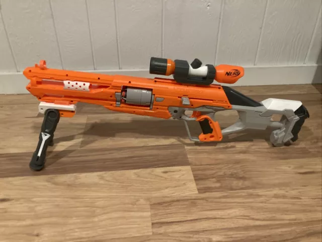 NERF Rare Alphahawk Accustrike Series N-Strike Elite Rifle w-scope & Tripod