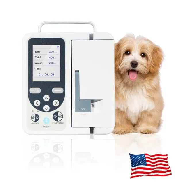 Veterinary Infusion Pump Standard IV Fluid  Alarm Hospital Clinic SP750VET USA