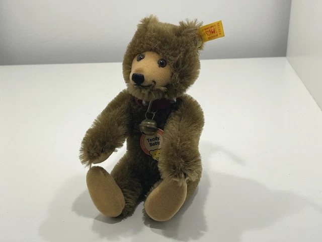 Ours en peluche Steiff 16 pouces en mohair de couleur gris
