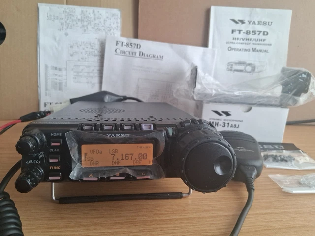 YAESU FT857D HF Vhf Uhf All Mode Transceiver Widebanded PRISTINE ...