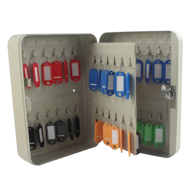 Q-Connect Armadio 48 chiavi grigio perla KF04027