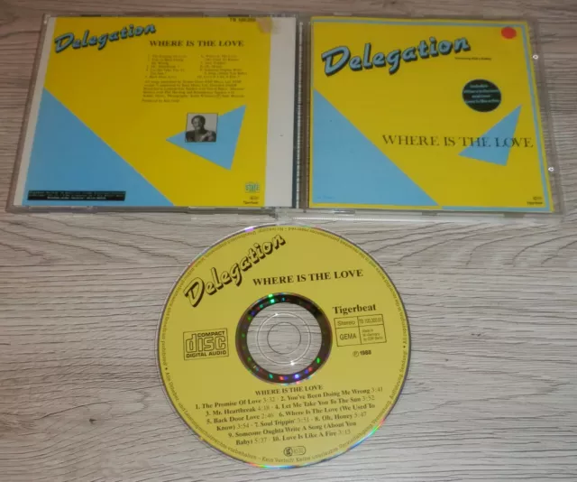 DELEGATION Where is the Love (The Promise of Love) CD 1977/1988 Tigerbeat Funk**