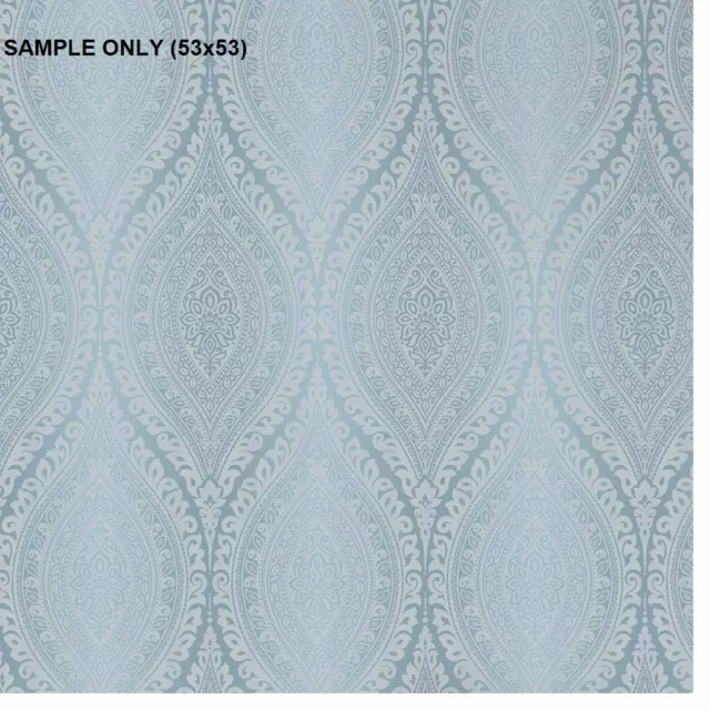 SAMPLE Damask Wallpaper Metallic Glitter Sparkle Textured Embossed Luxury Vinyl