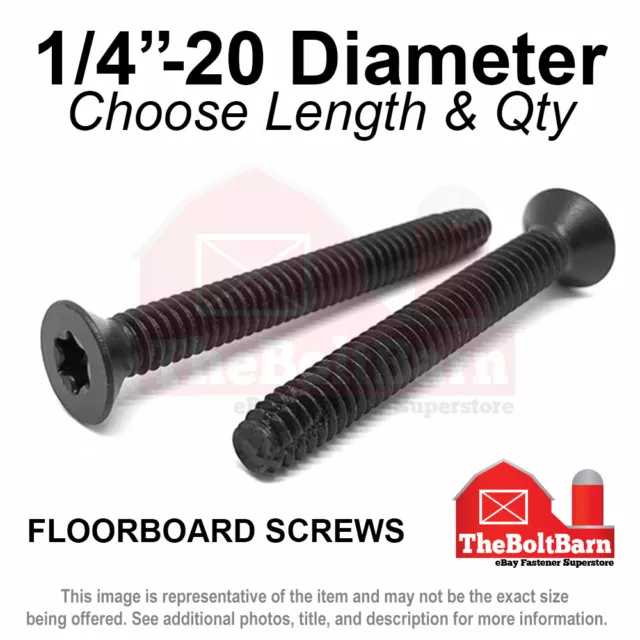 1/4"-20 Trailer Floorboard Type F Deck Tapping Screws T30 (Pick Length & Qty)