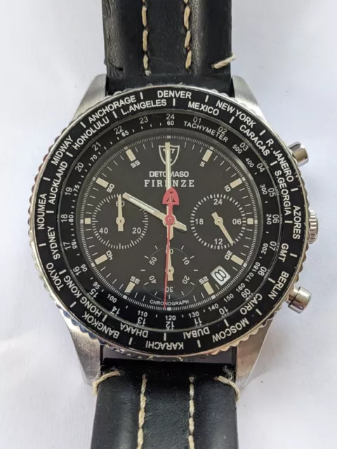 MENS DETOMASO FIRENZE Chronograph Quartz Watch New Battery 42.95 PicClick UK