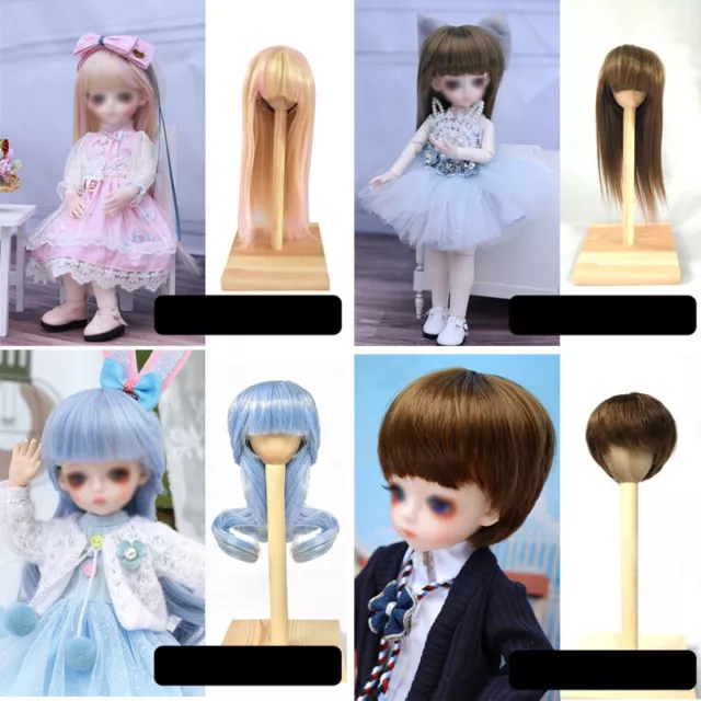 1/6 BJD Dolls Accessories Wig Hair For 30CM BJD Doll Girls Boys Hair DIY Parts