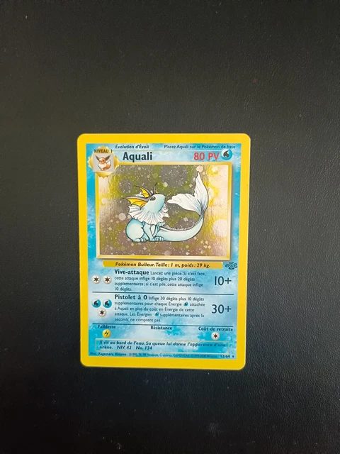 Pokemon Card HOLO Aquali 12/64 Jungle Edition 2 Wizards FR