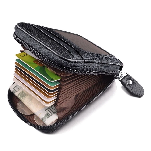 G-WALLET® Classic Portafoglio Mini In Vera Pelle Con Scomparto Monete