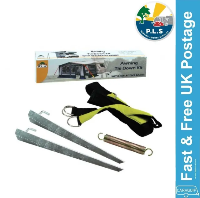 Awning Tie Down Kit Storm Strap Over The Top Caravan Motorhome Camping Tent