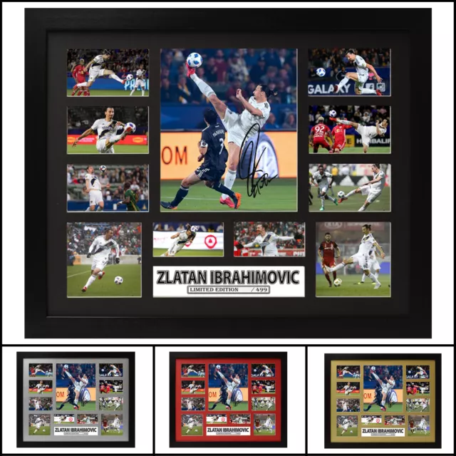 Zlatan Ibrahimovic Signed Framed Memorabilia Limited Edition V1