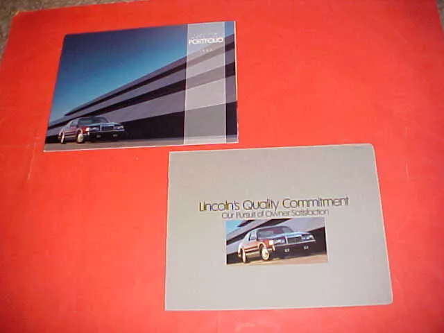 1987 Lincoln Mark Vii Lsc Bill Blass Brochure Mailer Catalog Lot Of 2