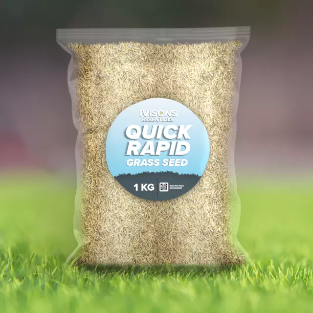 Super Fast Growing Grass Seed | Quick Rapid Lawn Repair & Growth | Pet-Friendly