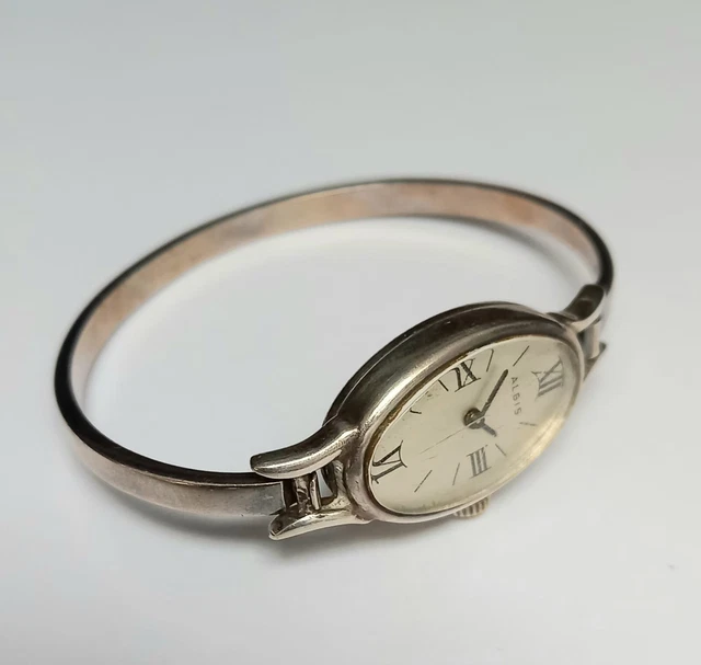Montre Bracelet Femme Canyon - Bracelet Argent Massif, Boîtier Acier - Quartz - Occasion
