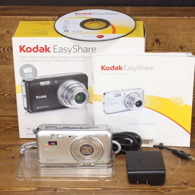 KODAK EASYSHARE V803 8MP Digital Camera, Silver, 16GB SD 3X Zoom - Main Image