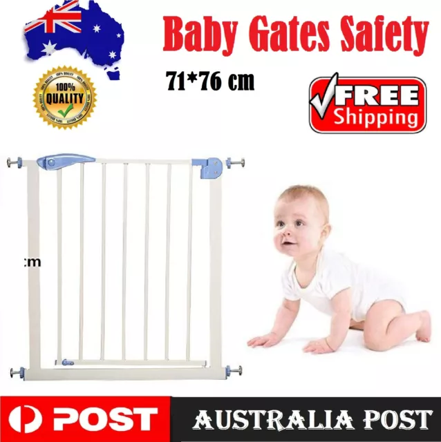 Adjustable Baby Pet Child Kid Safety Security Gate Stair Barrier Protect Baby AU