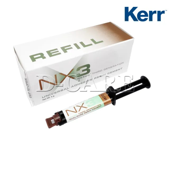 Kerr Dental NX3 Universal Adhesive Resin Cement Automix Syringe Clear 5 Gm 33643