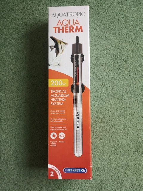 Interpet New Aquatropic 200W Tropical Aquarium Heater For Up To 200Ltr Tank's.