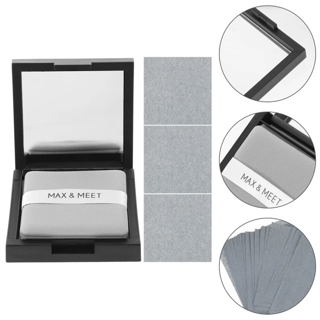 1 Set Spiegeletui-Design-Blotting-Gesichtspapier mit Nachfüllblättern