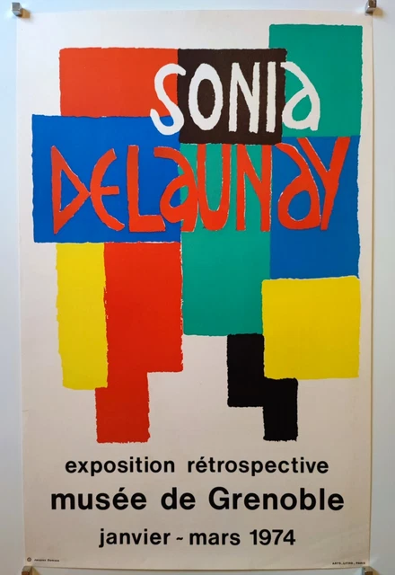 Affiche Lithographique DERAIN - Dahlias, Exposition Musée 1974, Rare