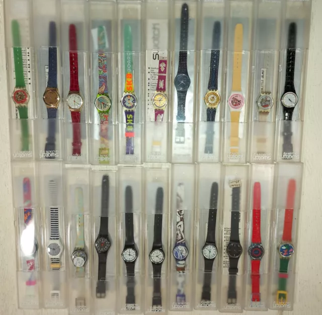 Lotto : Grande Collezione 339 Swatch Vintage Con Scatola Rari