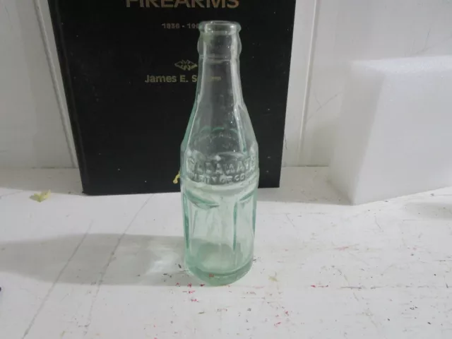 Clear Embossed Soda Water Coca Cola Bottling  Lexington Ky 6 Fl Oz