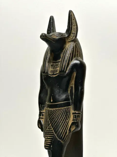Ancient Egyptian Anubis Statue Antiques God Deity Egypt Sculpture Basalt Stone