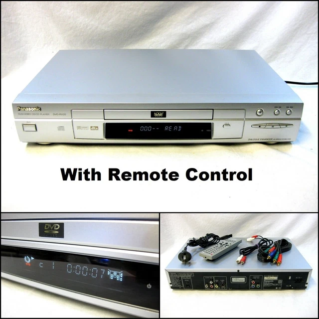 PANASONIC DVDRV20 DVD VCD CD Player Made in Japan with Remote Control