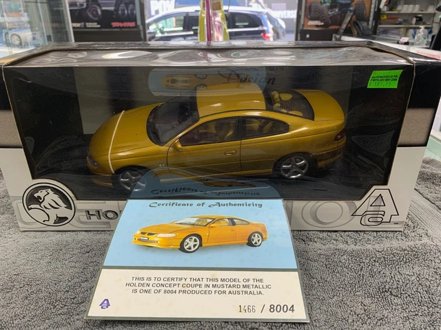 1 18 AUTOART HOLDEN Monaro Coupe Concept Metallic Gold Used In Box