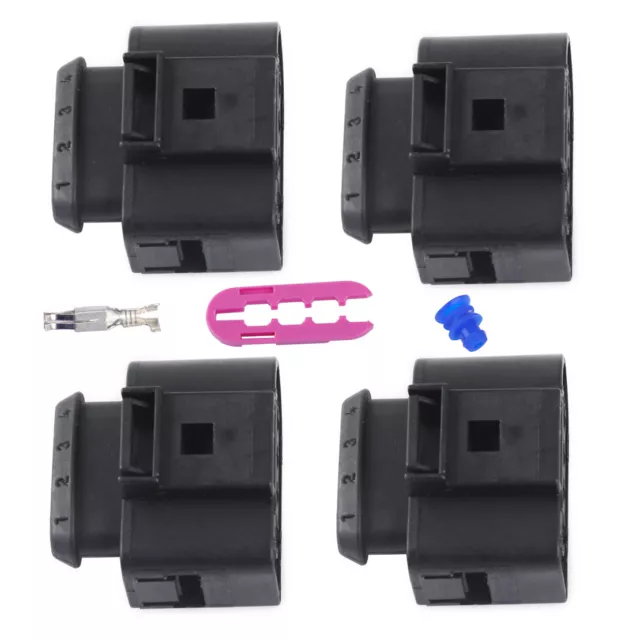 4 Ignition Coil Connector Kit IC39 Plug Fit for Audi A4 A6 A8 VW Passat Jetta gl