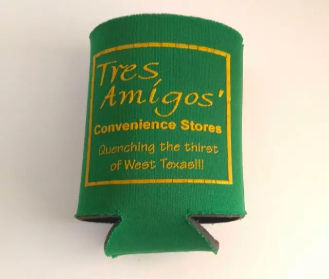 Vintage Tres Amigos Can Bottle Beer Drink Holder San Angelo Texas West Texas 3