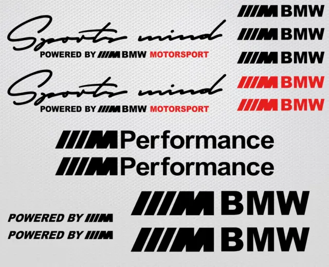 BMW Sports Mind adesivi M Performance decalcomania M3 M5 M6 Auto Decal sport