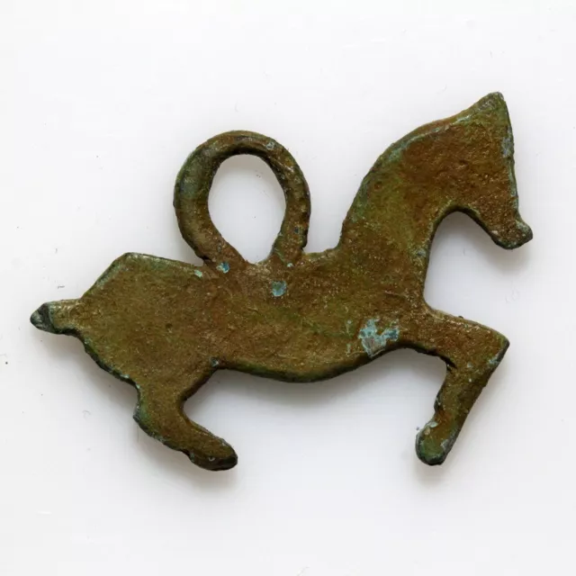 Ancient Celtic bronze zoomorphic Horse shape pendant -circa 700-500 BC-Perfect 2