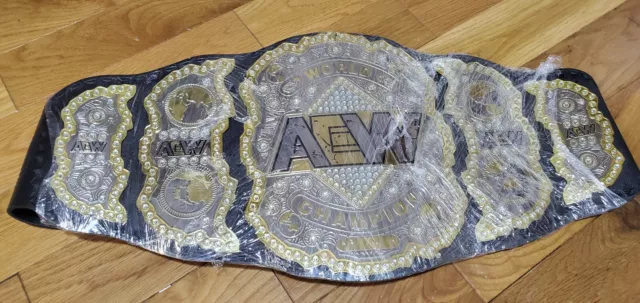 AEW world Championship Wrestling Title Belt Adult Replica Size 2mm Brass new.