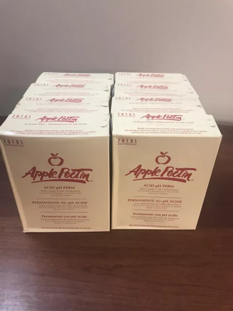 Lot Of 8 Zotos Apple Pectin Acid pH Perm/Normal,Resistant,Tinted Hair