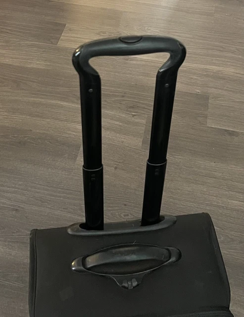 TUMI ALPHA Black Nylon Wheeled Carry-on Suitcase Business 22922DH Expandable 10