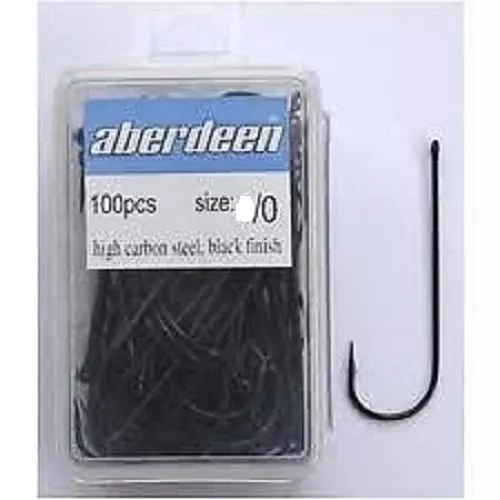 SEA FISHING ABERDEEN HOOKS: BULK PACK OF x 100     SIZES AVAILABLE 8's TO 5/0