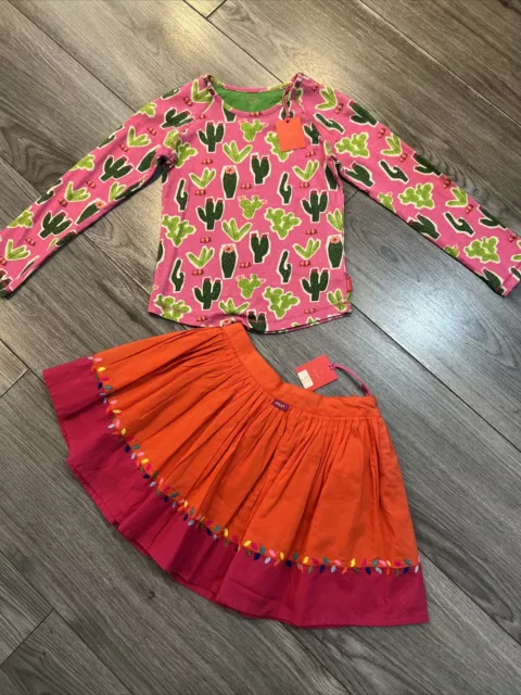 Oilily Girls Age 5-6 Top And Skirt Outfit Bundle BNWT