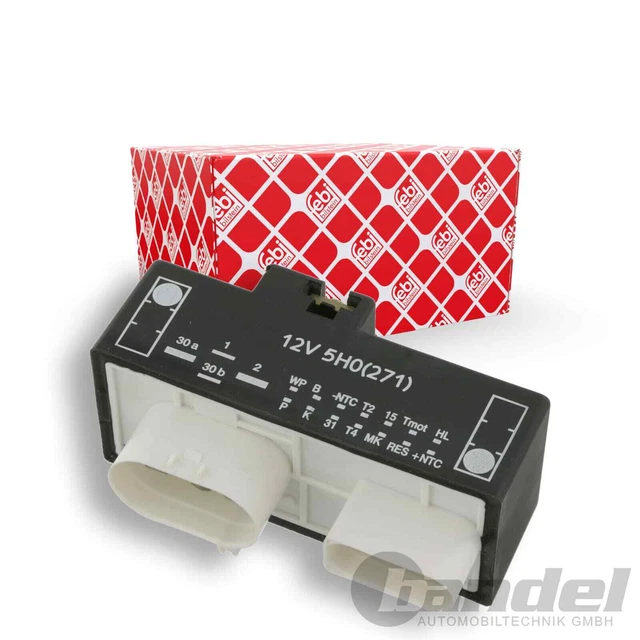 Relais Febi Bilstein 34751 - 12V 30A 4 Broches - Compatible VW, Audi, Seat, Skoda Et Autres