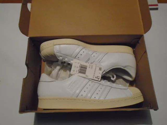 NIB Adidas Originals Superstar 80s Recon Men's Size 9 Leather Shoes   EE7392